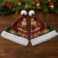 Kenya Christmas Santa Hat with Santa Claus Spear and Red Green Harambee Crest - Wonder Print Shop