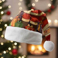 Kenya Christmas Santa Hat with Santa Claus Spear and Red Green Harambee Crest - Wonder Print Shop