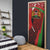 Kenya Christmas Door Cover with Santa Claus Spear and Red Green Harambee Crest - Wonder Print Shop