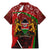 Kenya Christmas Family Matching Mermaid Dress and Hawaiian Shirt with Santa Claus Spear and Red Green Harambee Crest - Wonder Print Shop