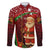Kenya Christmas Family Matching Mermaid Dress and Hawaiian Shirt with Santa Claus Spear and Red Green Harambee Crest - Wonder Print Shop