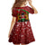 Kenya Christmas Family Matching Tank Maxi Dress and Hawaiian Shirt with Santa Claus Spear and Red Green Harambee Crest - Wonder Print Shop