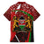 Kenya Christmas Family Matching Tank Maxi Dress and Hawaiian Shirt with Santa Claus Spear and Red Green Harambee Crest - Wonder Print Shop