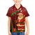 Kenya Christmas Kid Hawaiian Shirt with Santa Claus Spear and Red Green Harambee Crest - Wonder Print Shop