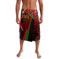 Kenya Christmas Lavalava with Santa Claus Spear and Red Green Harambee Crest - Wonder Print Shop
