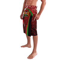 Kenya Christmas Lavalava with Santa Claus Spear and Red Green Harambee Crest - Wonder Print Shop