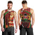 Kenya Christmas Men Tank Top with Santa Claus Spear and Red Green Harambee Crest - Wonder Print Shop