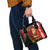 Kenya Christmas Shoulder Handbag with Santa Claus Spear and Red Green Harambee Crest - Wonder Print Shop