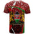 Kenya Christmas T Shirt with Santa Claus Spear and Red Green Harambee Crest - Wonder Print Shop