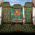 Kenya Christmas Back Car Seat Cover with Santa Feast Scene and Festive Wreath Pattern - Wonder Print Shop
