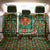 Kenya Christmas Back Car Seat Cover with Santa Feast Scene and Festive Wreath Pattern - Wonder Print Shop