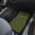 Kenya Christmas Car Mats with Santa Feast Scene and Festive Wreath Pattern - Wonder Print Shop
