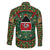 Kenya Christmas Family Matching Summer Maxi Dress and Hawaiian Shirt with Santa Feast Scene and Festive Wreath Pattern - Wonder Print Shop