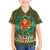 Kenya Christmas Family Matching Tank Maxi Dress and Hawaiian Shirt with Santa Feast Scene and Festive Wreath Pattern - Wonder Print Shop