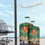 Kenya Christmas Luggage Cover with Santa Feast Scene and Festive Wreath Pattern - Wonder Print Shop