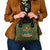Kenya Christmas Shoulder Handbag with Santa Feast Scene and Festive Wreath Pattern - Wonder Print Shop