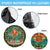 Kenya Christmas Spare Tire Cover with Santa Feast Scene and Festive Wreath Pattern - Wonder Print Shop