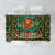 Kenya Christmas Tablecloth with Santa Feast Scene and Festive Wreath Pattern - Wonder Print Shop