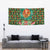 Kenya Christmas Tapestry with Santa Feast Scene and Festive Wreath Pattern - Wonder Print Shop