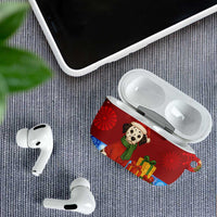 Croatia Christmas AirPods Case with Dalmatian Dog Presents and Red Plaid Holiday - Wonder Print Shop