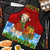 Croatia Christmas Apron with Dalmatian Dog Presents and Red Plaid Holiday - Wonder Print Shop