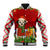 Croatia Christmas Baseball Jacket with Dalmatian Dog Presents and Red Plaid Holiday - Wonder Print Shop