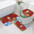 Croatia Christmas Bathroom Set with Dalmatian Dog Presents and Red Plaid Holiday - Wonder Print Shop