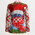 Croatia Christmas Blazer with Dalmatian Dog Presents and Red Plaid Holiday - Wonder Print Shop