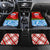 Croatia Christmas Car Mats with Dalmatian Dog Presents and Red Plaid Holiday - Wonder Print Shop
