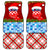Croatia Christmas Car Mats with Dalmatian Dog Presents and Red Plaid Holiday - Wonder Print Shop