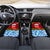 Croatia Christmas Car Mats with Dalmatian Dog Presents and Red Plaid Holiday - Wonder Print Shop