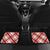 Croatia Christmas Car Mats with Dalmatian Dog Presents and Red Plaid Holiday - Wonder Print Shop