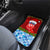 Croatia Christmas Car Mats with Dalmatian Dog Presents and Red Plaid Holiday - Wonder Print Shop