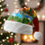 Croatia Christmas Santa Hat with Dalmatian Dog Presents and Red Plaid Holiday - Wonder Print Shop