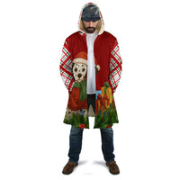 Croatia Christmas Cloak with Dalmatian Dog Presents and Red Plaid Holiday - Wonder Print Shop