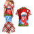 Croatia Christmas Couples Matching Mermaid Dress and Hawaiian Shirt with Dalmatian Dog Presents and Red Plaid Holiday - Wonder Print Shop