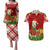 Croatia Christmas Couples Matching Puletasi and Hawaiian Shirt with Dalmatian Dog Presents and Red Plaid Holiday - Wonder Print Shop