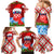 Croatia Christmas Family Matching Mermaid Dress and Hawaiian Shirt with Dalmatian Dog Presents and Red Plaid Holiday - Wonder Print Shop