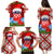 Croatia Christmas Family Matching Puletasi and Hawaiian Shirt with Dalmatian Dog Presents and Red Plaid Holiday - Wonder Print Shop