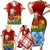Croatia Christmas Family Matching Short Sleeve Bodycon Dress and Hawaiian Shirt with Dalmatian Dog Presents and Red Plaid Holiday - Wonder Print Shop