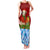 Croatia Christmas Family Matching Tank Maxi Dress and Hawaiian Shirt with Dalmatian Dog Presents and Red Plaid Holiday - Wonder Print Shop