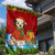 Croatia Christmas Garden Flag with Dalmatian Dog Presents and Red Plaid Holiday - Wonder Print Shop