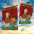 Croatia Christmas Garden Flag with Dalmatian Dog Presents and Red Plaid Holiday - Wonder Print Shop