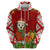Croatia Christmas Hoodie with Dalmatian Dog Presents and Red Plaid Holiday - Wonder Print Shop