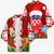 Croatia Christmas Kimono with Dalmatian Dog Presents and Red Plaid Holiday - Wonder Print Shop