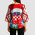 Croatia Christmas Kimono Sleeve Blouse with Dalmatian Dog Presents and Red Plaid Holiday - Wonder Print Shop