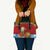 Croatia Christmas Leather Bag with Dalmatian Dog Presents and Red Plaid Holiday - Wonder Print Shop