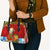 Croatia Christmas Leather Bag with Dalmatian Dog Presents and Red Plaid Holiday - Wonder Print Shop