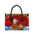 Croatia Christmas Leather Bag with Dalmatian Dog Presents and Red Plaid Holiday - Wonder Print Shop
