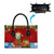Croatia Christmas Leather Bag with Dalmatian Dog Presents and Red Plaid Holiday - Wonder Print Shop
